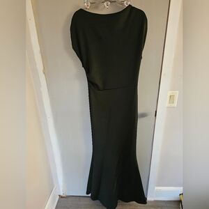 Black Off One Shoulder Formal Dress